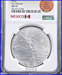 2023 Mexico Silver Libertad 1 Onza Ngc Ms 70 First Releases Great 1 Oz Coin