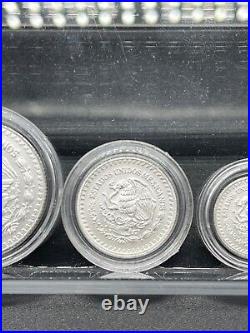 2023 Mexico Silver Libertad 5 Coin Set (1/20 1/10 1/4 1/2 & 1 oz) in capsules