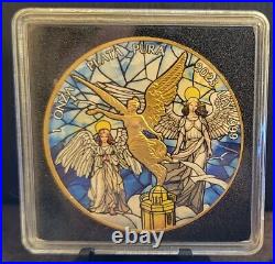 2023 Mexico libertad 2 x 1 Oz Silver Stained Glass Heaven & Hell Edition Set