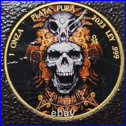 2023 Mo 1 oz. 999 Silver Onza Mexico Libertad Calavera Day of the Dead F9502 2023 Mo 1 oz. 999 Silver Onza Mexico Libertad Calavera Day of the Dead F9502