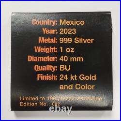 2023 Mo 1 oz. 999 Silver Onza Mexico Libertad Calavera Day of the Dead F9502 2023 Mo 1 oz. 999 Silver Onza Mexico Libertad Calavera Day of the Dead F9502