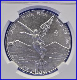 2023 Mo Mexico 1 Silver Libertad. NGC Graded MS 68. Coin Shark Ser #317
