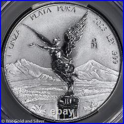 2023-Mo Mexico 1 oz Silver Reverse Proof Libertad CAC PR 70