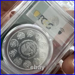 2023-Mo Mexico 1oz BU Silver Libertad PCGS MS70 Flag Holder