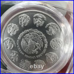 2023-Mo Mexico 1oz BU Silver Libertad PCGS MS70 Flag Holder
