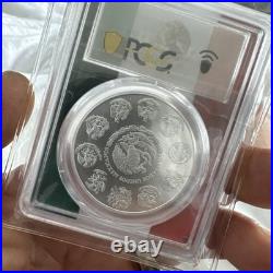 2023-Mo Mexico 1oz BU Silver Libertad PCGS MS70 Flag Holder