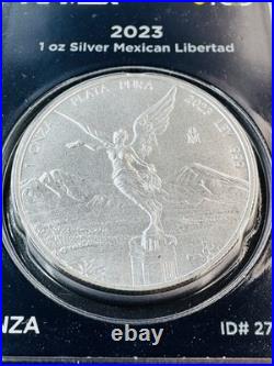 2023 Mo Mexico Libertad Onza 1 oz. 999 Silver BU APMEX Holder