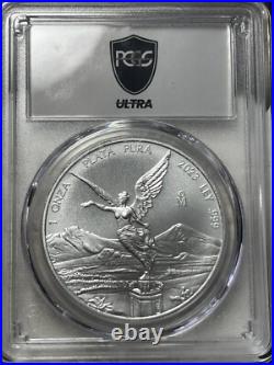 2023-Mo Mexico Onza PCGS MS-70 1oz Silver Libertad Ultra Breaks