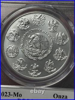 2023-Mo Mexico Onza PCGS MS-70 1oz Silver Libertad Ultra Breaks