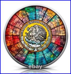 2023 STAINED GLASS Mexico Libertad 1oz Silver Coin