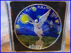 2023 STARRY NIGHT Mexico Libertad Colorized 1 oz Silver Coin