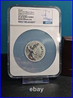 2023 Viva Mexico Angel of Independence 2 oz Silver Medal NGC PF70 FR Pop 6