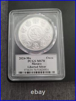 2024 1 Onza Silver Libertad Pcgs Ms70 Ultra Breaks Label? Best Of The Best