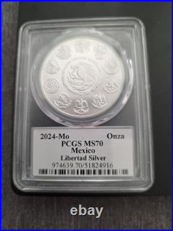 2024 1 Onza Silver Libertad Pcgs Ms70 Ultra Breaks Label? Best Of The Best