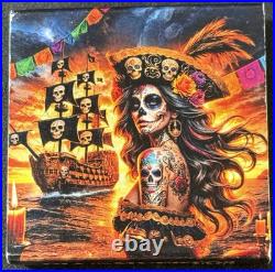 2024 1 Oz. 999 Silver Mexico Libertad Color Dia De Los Muertos Series Pirates