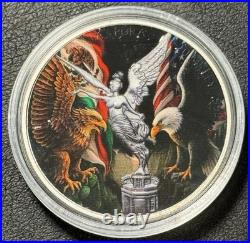 2024 1 Oz. 999 Silver Mexico Libertad Mexican Eagle Vs American Eagle Colorized