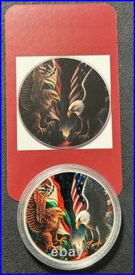 2024 1 Oz. 999 Silver Mexico Libertad Mexican Eagle Vs American Eagle Colorized
