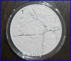 2024 1 oz. 999 Silver Libertad Mexico Colorized White Marble Edition Coin Low Mi