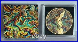 2024 1 oz Mexican Libertad Los Alebrijes 24k Gilded Colorized Silver Coin