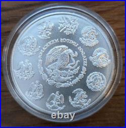 2024 1 oz Mexican Libertad Silver 999 Fine 1 Onza Plata Pura Mexico BU withCapsule