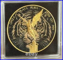 2024 1 oz Mexico Diamond Roar of Freedom Libertad Silver Color Coin