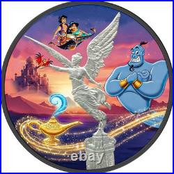 2024 1 oz Mexico Libertad Aladdin & the Lost Lamp Silver Art Coin with COA