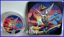2024 1 oz Mexico Libertad Aladdin & the Lost Lamp Silver Art Coin with COA