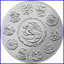 2024 1 oz Mexico Libertad Dia De Los Muertos Oceleotl Warrior Silver Color Coin