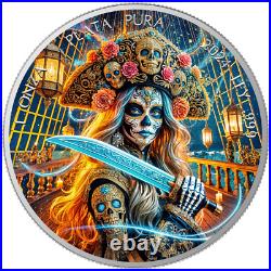 2024 1 oz Mexico Libertad Dia de los Muertos Corsair Edition Silver Color Coin 2024 1 oz Mexico Libertad Dia de los Muertos Corsair Edition Silver Color Coin