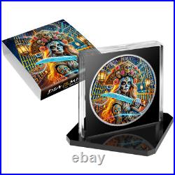 2024 1 oz Mexico Libertad Dia de los Muertos Corsair Edition Silver Color Coin