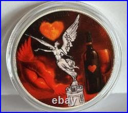 2024 1 oz Mexico Libertad Midnight Moonlight Silver Art Coin with COA