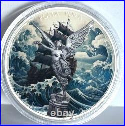 2024 1 oz Mexico Libertad Stormy Tides Silver Art Coin with COA 2024 1 oz Mexico Libertad Stormy Tides Silver Art Coin with COA