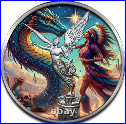 2024 1 oz Mexico Libertad Summoning Dragons Edition Silver Coin