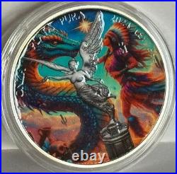 2024 1 oz Mexico Libertad Summoning Dragons Edition Silver Coin