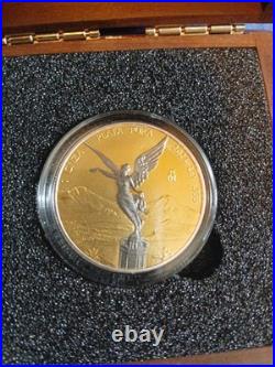 2024 1oz Black Platinum And Gold And 999 Fine Silver Libertad With Cert And Box