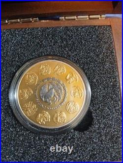 2024 1oz Black Platinum And Gold And 999 Fine Silver Libertad With Cert And Box