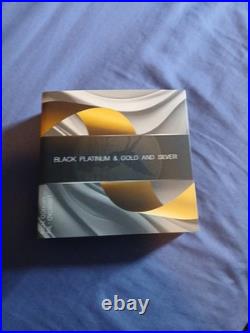2024 1oz Black Platinum And Gold And 999 Fine Silver Libertad With Cert And Box