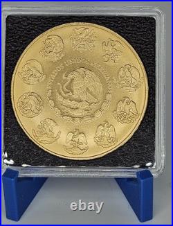 2024 1oz Silver Libertad The Huey Tzompantli Great Skull Rack 24K Gilded