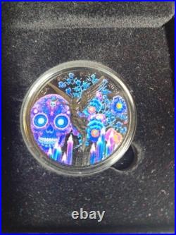 2024 1oz Silver Mexico Libertad Blue Silence Only 199 Minted Box & Cover