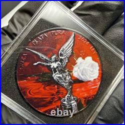2024 1oz Silver Mexico Libertad Rose 250 Mintage No COA