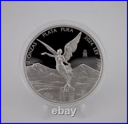 2024 2 oz Silver Mexican Libertad Proof. 999 Fine Low Mintage Beauty 2024 2 oz Silver Mexican Libertad Proof. 999 Fine Low Mintage Beauty