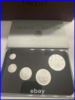 2024 Bank of Mexico Silver Libertad 5 Coin Set, 1/20, 1/10, 1/4, 1/2, & 1 oz BU