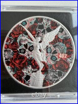 2024 Dia de Los Muertos Day of The Dead 1 oz Silver Libertad Coin #402/499