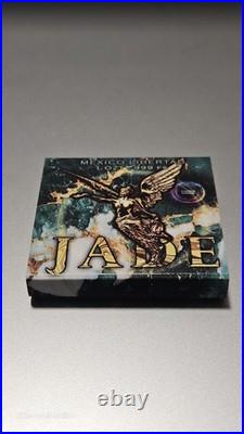 2024 Gilded Mexico Libertad Colorized Jade Stone 1oz. 999 Silver Coin Limited