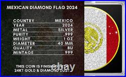 2024 Libertad Diamond Flag Edition1 oz Silver Coin