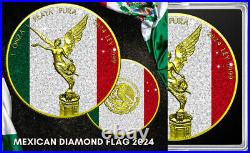 2024 Libertad Diamond Flag Edition1 oz Silver Coin