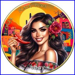 2024 Libertad Mexican Beauties Jalapeno Red Chili Pepper 1 oz Silver Art Coin 2024 Libertad Mexican Beauties Jalapeno Red Chili Pepper 1 oz Silver Art Coin