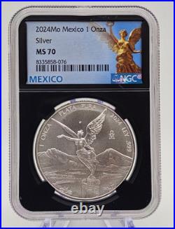 2024 Libertad Mexico 1 Onza Fine Silver. 999 MS 70 NGC