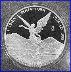 2024 MEXICO 1oz SILVER LIBERTAD PROOF BRILLIANT UNCIRCULATED COIN IN CAPSULE 2024 MEXICO 1oz SILVER LIBERTAD PROOF BRILLIANT UNCIRCULATED COIN IN CAPSULE
