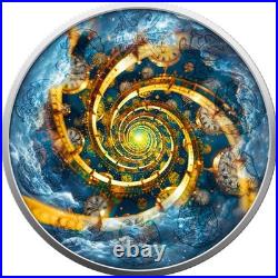 2024 Mecixo Libertad 1 oz Silver Time Travel II Metallic Color with Black Holo